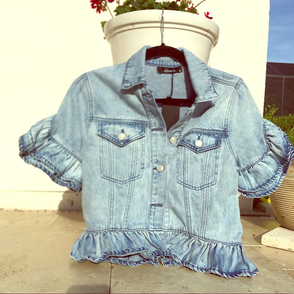 Kosmios Half Jean Jacket - Short Sleeve - Size M